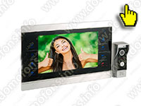 Видеодомофон цветной Hands Free с записью видео по движению HDcom S-104 общий вид