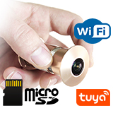 WI-FI IP видеоглазок HDcom T202-8G (Bronze)